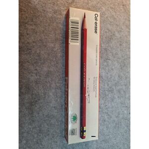 Faber-Castell #1277 Carmine Col-Erase Colored Pencils Box of 10 Unused Vintage